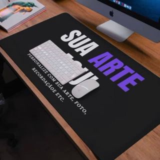 Mouse Pad Personalizado com Sua Arte 70x30cm Grande