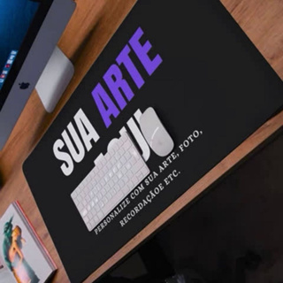Mouse Pad Personalizado com Sua Arte 70x30cm Diversas Cores em Oferta na Shopee