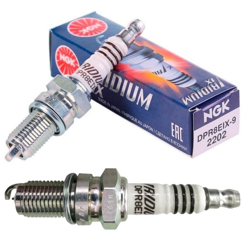 Vela NGK Iridium DPR8EIX-9 CRF 230 | SHADOW VT 750 | CBX 750 F | SHADOW 600 | CB 450 DX | CBR 450SR | NX 350 | XLX 350/250 | CBX 200 | NX 200 | XR 200 | CBX/NX 150 | NXR 150/125 BROS 03 A 05 | CG 125 92 A 08 | TURUNA 125 | XT 600