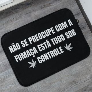 Tapete Porta de Entrada Está Tudo Sobre Controle  Antiderrapante 40x60 em Oferta na Shopee