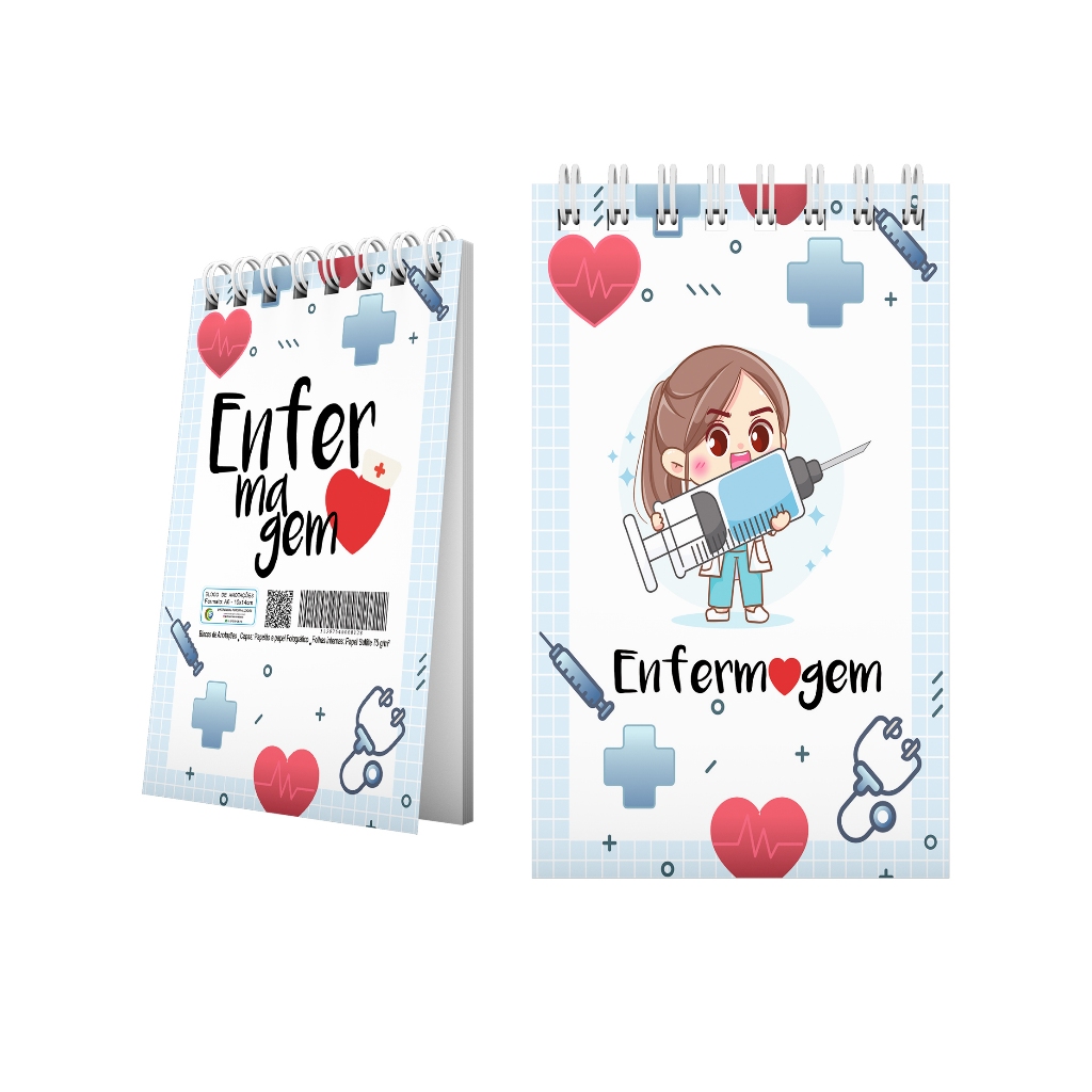 Bloquinho De Enfermagem para Anotações em Oferta na Shopee
