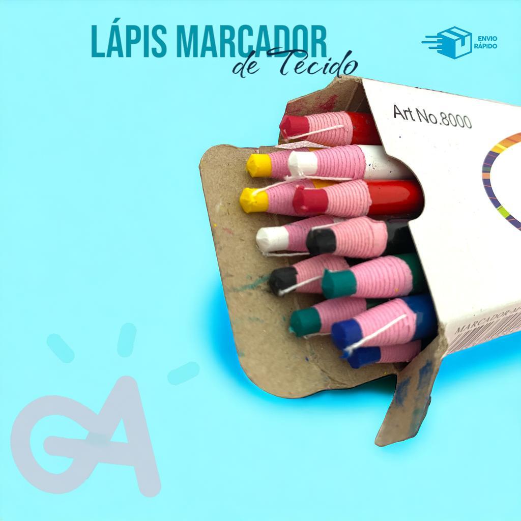 Lápis Marcador de Tecido para Costura e Alfaiate -  Nº 8000 - Caixa com 12un em Oferta na Shopee