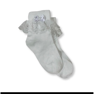 MEIA 3/4 INFANTIL BABADO MINI DIVA BATIZADO CASAMENTO em Oferta na Shopee