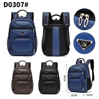 Bolsa Mochila de Couro Universitária Unissex Feminina Masculina Reforçada Com Cabo de Aço