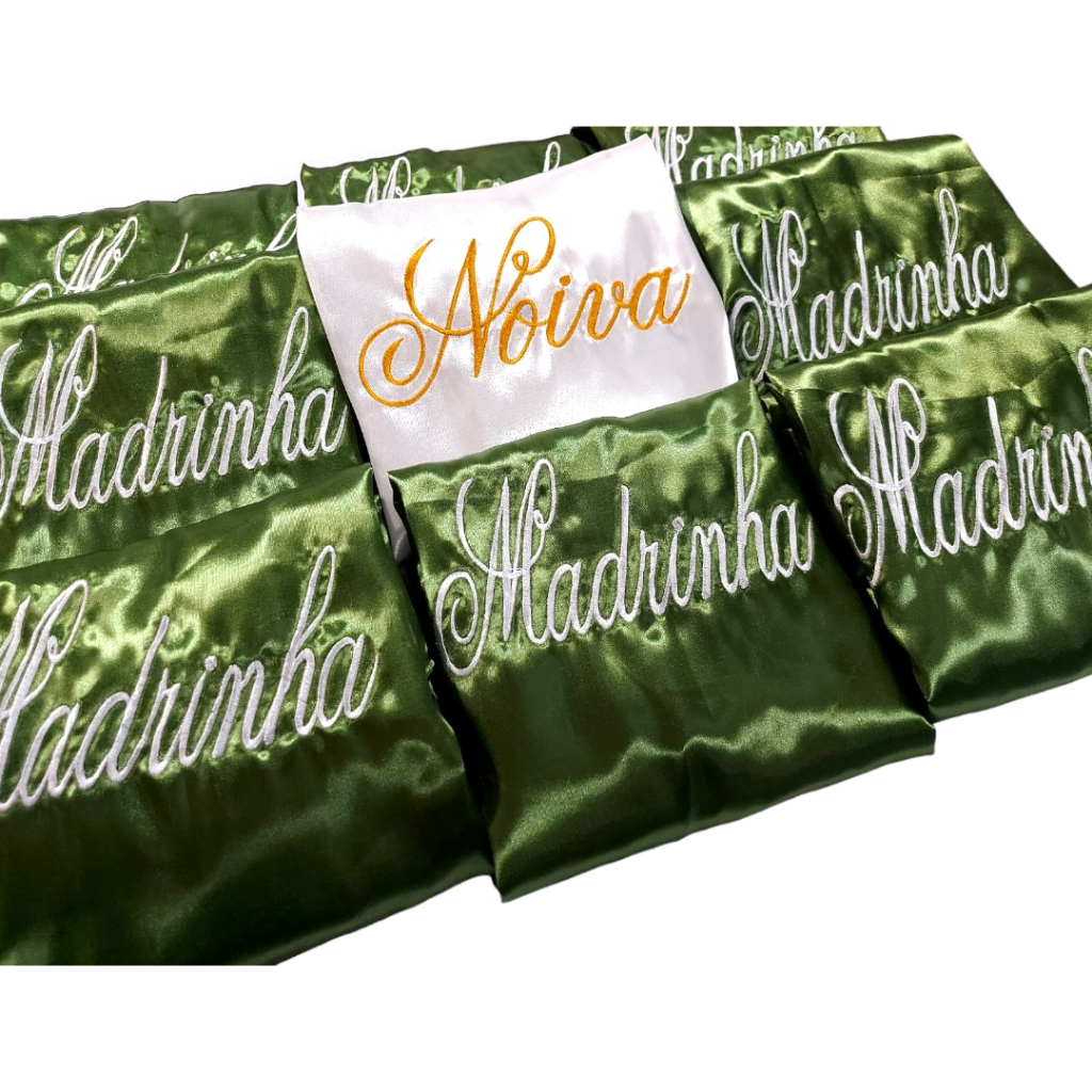 robe hobby bordado noiva madrinha mae da noiva roupao casamento em Oferta na Shopee