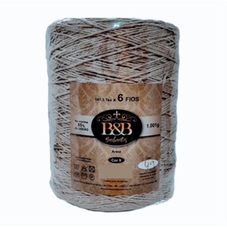Barbante Fio 6 B&b 1kg Areia Cor 09 (1 Kg) em Oferta na Shopee