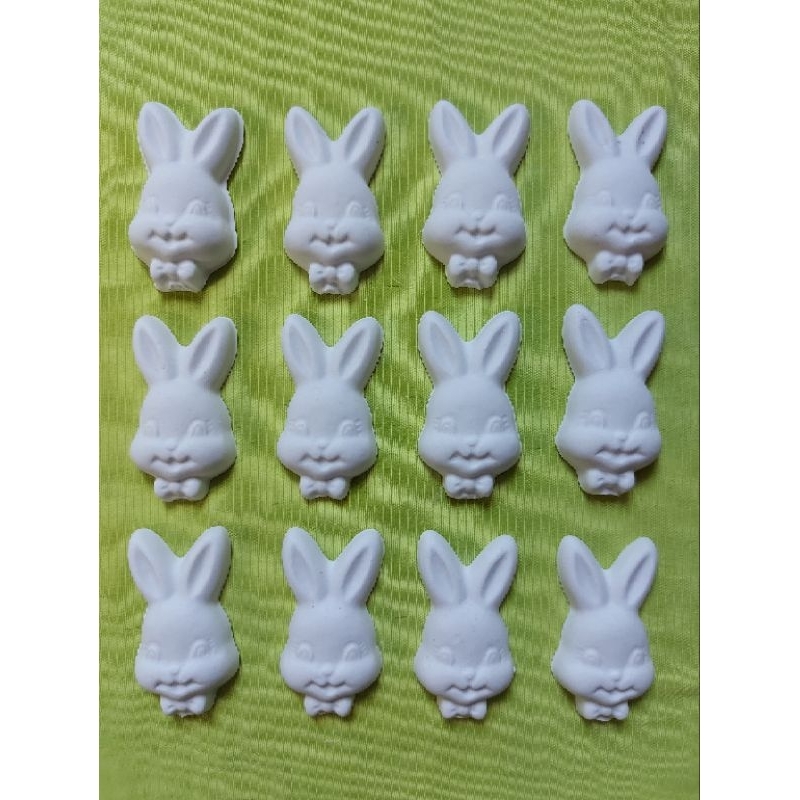 100 Peças de Gesso Cru TEMA COELHO DA PÁSCOA para colorir, pintar, Recreação Infantil