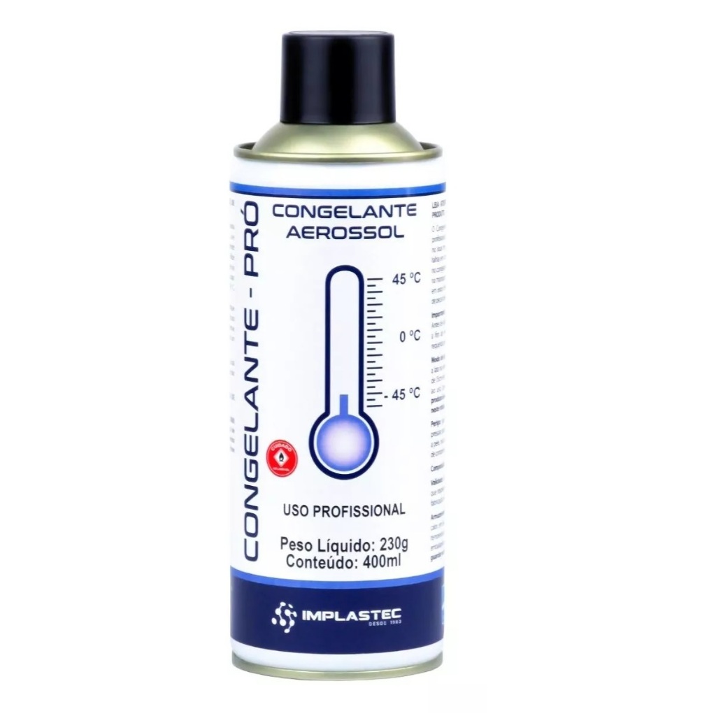 Congelante Aerossol Pro Implastec 400ml 230g em Oferta na Shopee