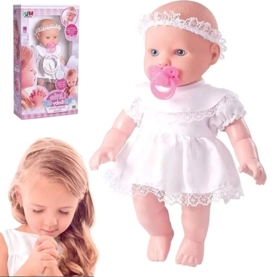 Boneca Little Baby Minha Primeira Oração- Reza O Pai Nosso
