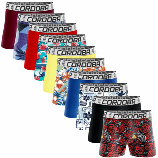 Cuecas Boxer de Qualidade: Kit com 10 Peças em Microfibra Cordoba em Oferta na Shopee