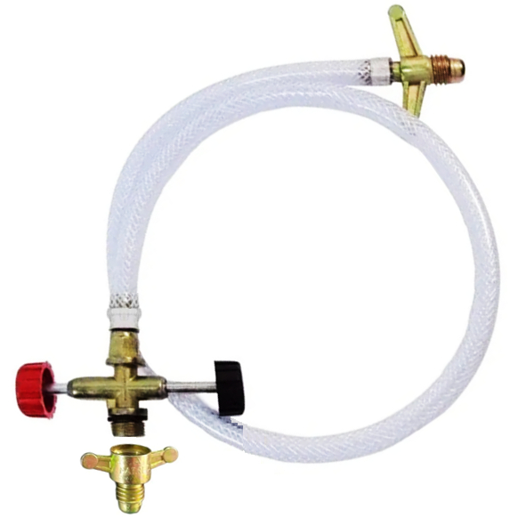 Mangueira Transferidor De Gás De 13kg Para 2kg com Adaptador em Oferta na Shopee
