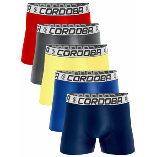 Kit 5 Cuecas Boxer Masculino de Microfibra Original Cordoba