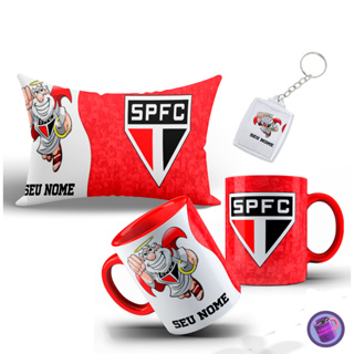 Kit Personalizado São Paulo com Caneca, Almofada e Almochaveiro em Oferta na Shopee