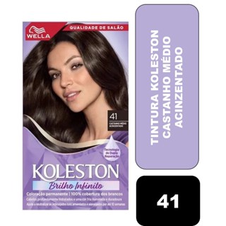 Tintura Koleston Castanho Médio Acinzentado 41 em Oferta na Shopee