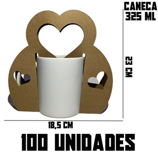 10-25-50-100 Caixas Caixinhas Embalagem Tipo Bolsa Para Caneca/Xícara Porcelana/Cerâmica 325ml Branco/Kraft em Oferta na Shopee