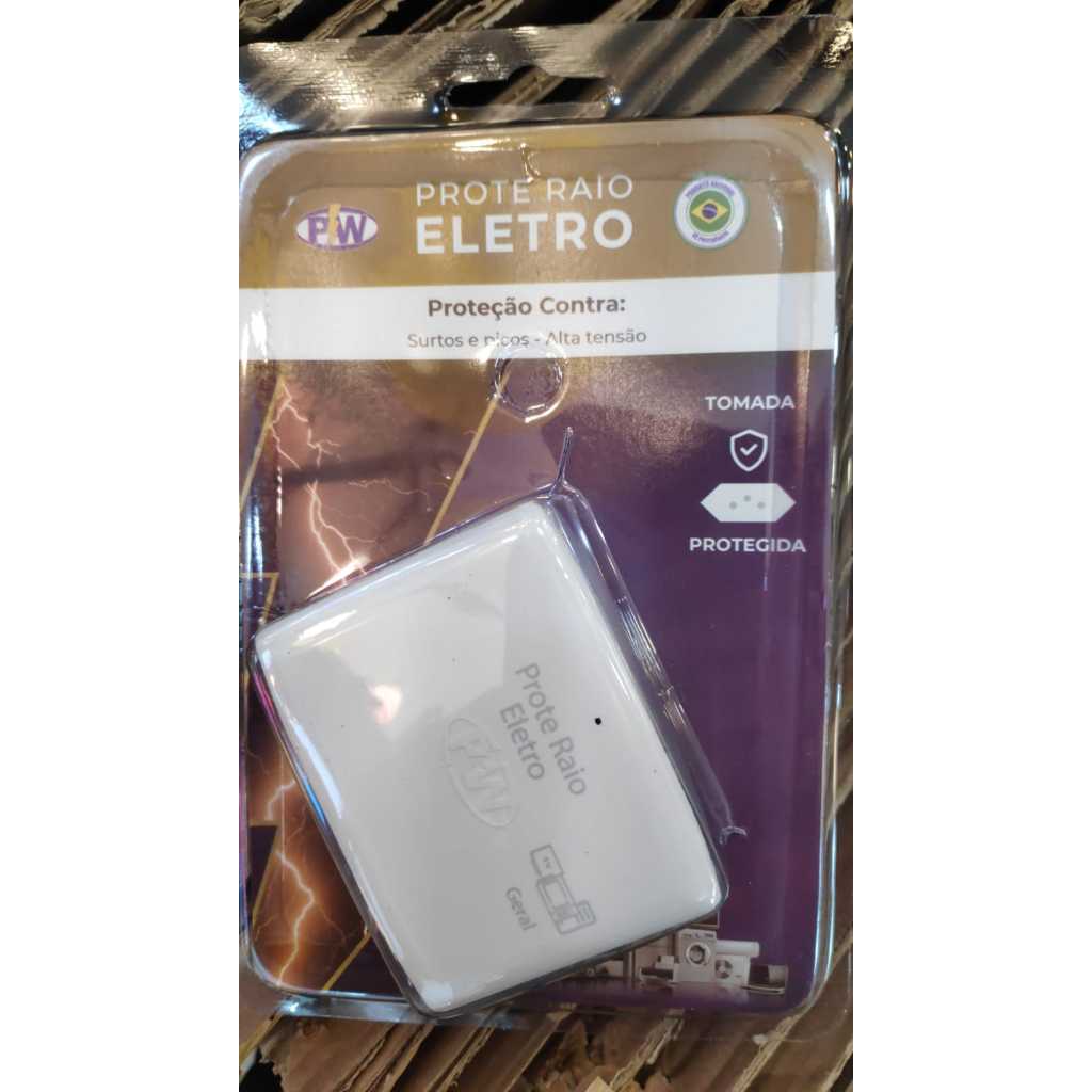 Protetor de Raio PW Eletro 2 Tomadas 220v 10A (SERVE PRA TUDO)