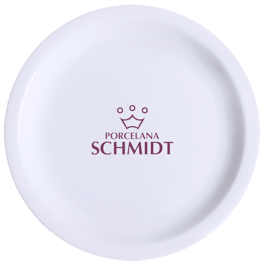 Jogo 6 Pratos Rasos 26cm Protel Restaurante Hotel Porcelana Branca Schmidt em Oferta na Shopee