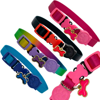 Coleira Pet Cão E Gato Ajustável Com Pingente Luxo em Oferta na Shopee