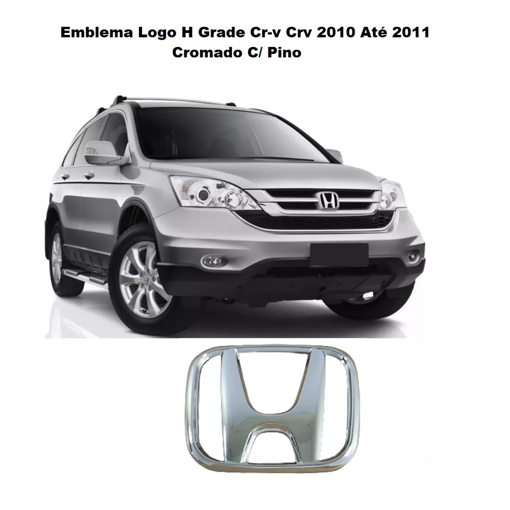 Emblema Honda Logo H Da Grade Dianteira Crv Cr-v 2010 A 2011 10438
