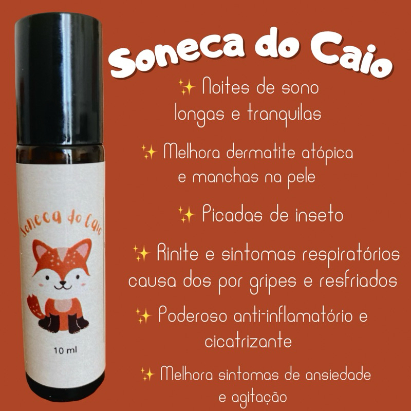 Óleo essencial para o sono de crianças e adultos - SONECA DO CAIO
