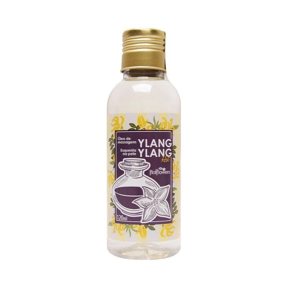 Ylang Ylang Óleo Para Massagem Hot 120Ml Hot Flowers