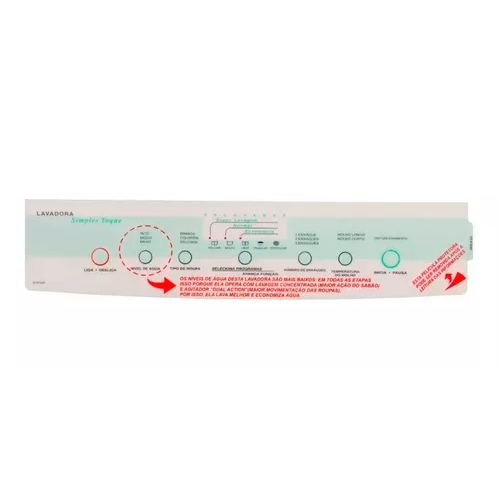 Painel Decorativo Para Lavadora Brastemp Modelo Bwf22a 326000771
