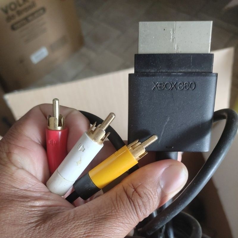 Cabo Áudio Vídeo Xbox 360 slim original semi-novo perfeito 100% funcionando