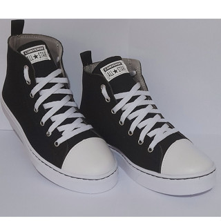 Tênis bota Converse Estilo All Star Casual Masculino feminino Nas Cores Preto\Azul Marinho