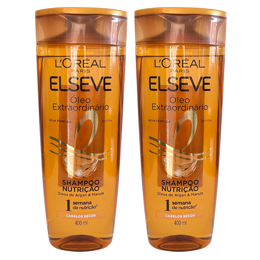Kit com 2 Shampoo Elseve Óleo Extraordinário Nutrição 400ml - Envio Rápido