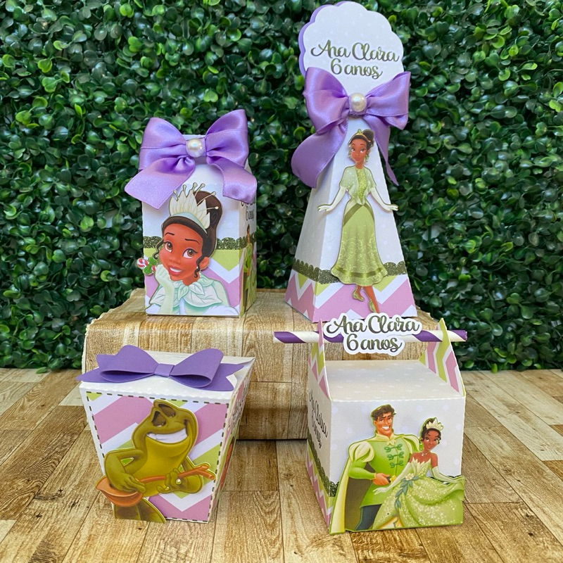 Kit Festa A Princesa e o Sapo - Tiana Personalizados | Lembrancinhas | Festa infantil