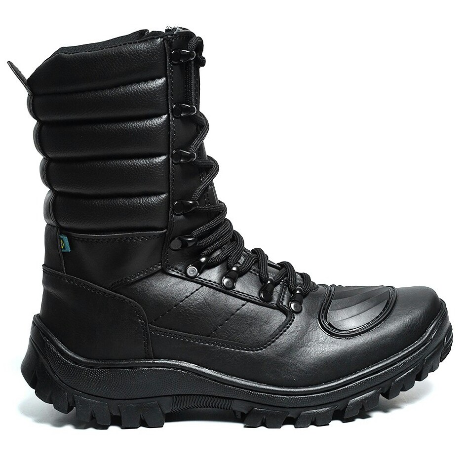 Bota Cano Alto Coturno Masculino Tático Botina Mototaxi Trilha 8600