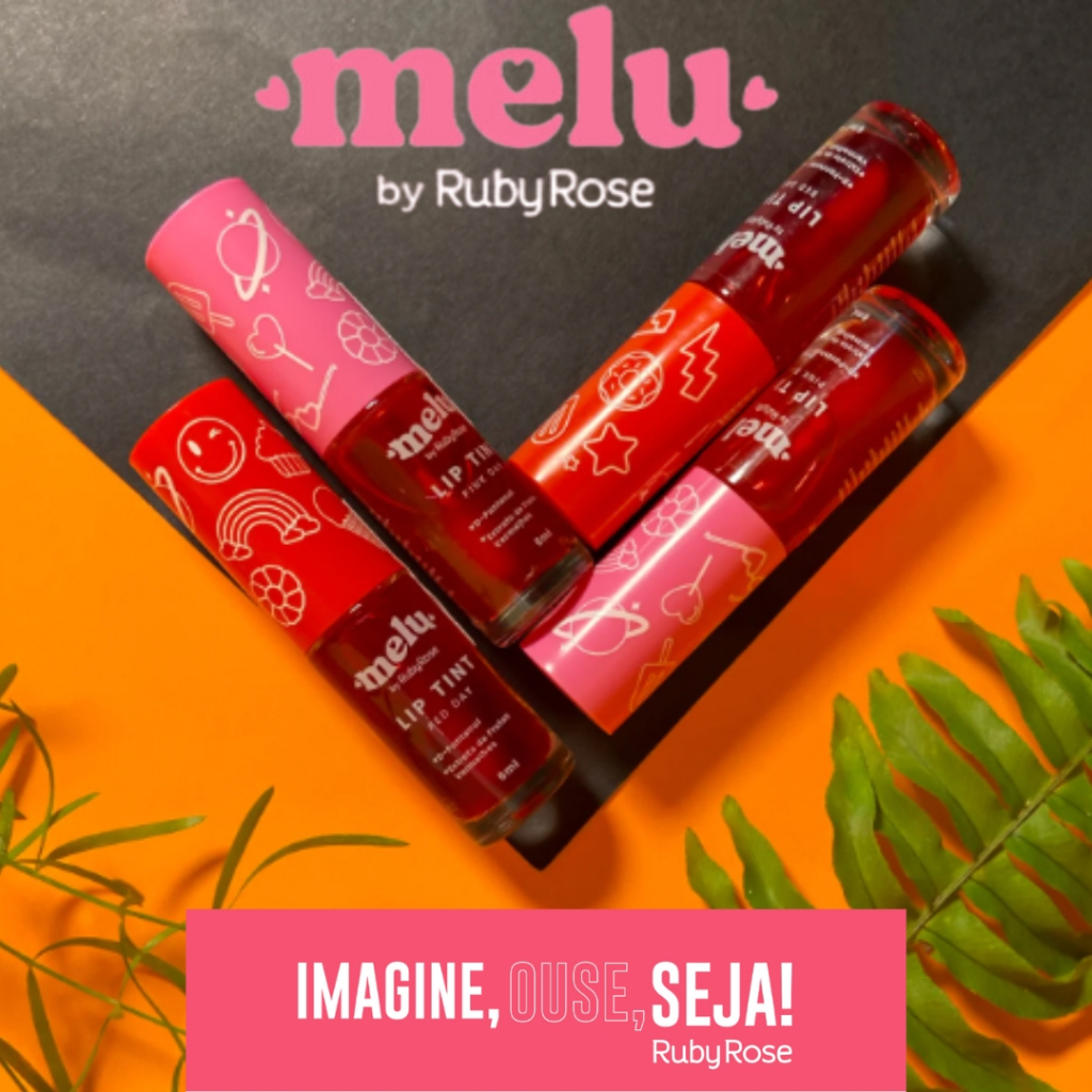 Lip Tint Melu Ruby Rose D-pantenol E Longa Duração