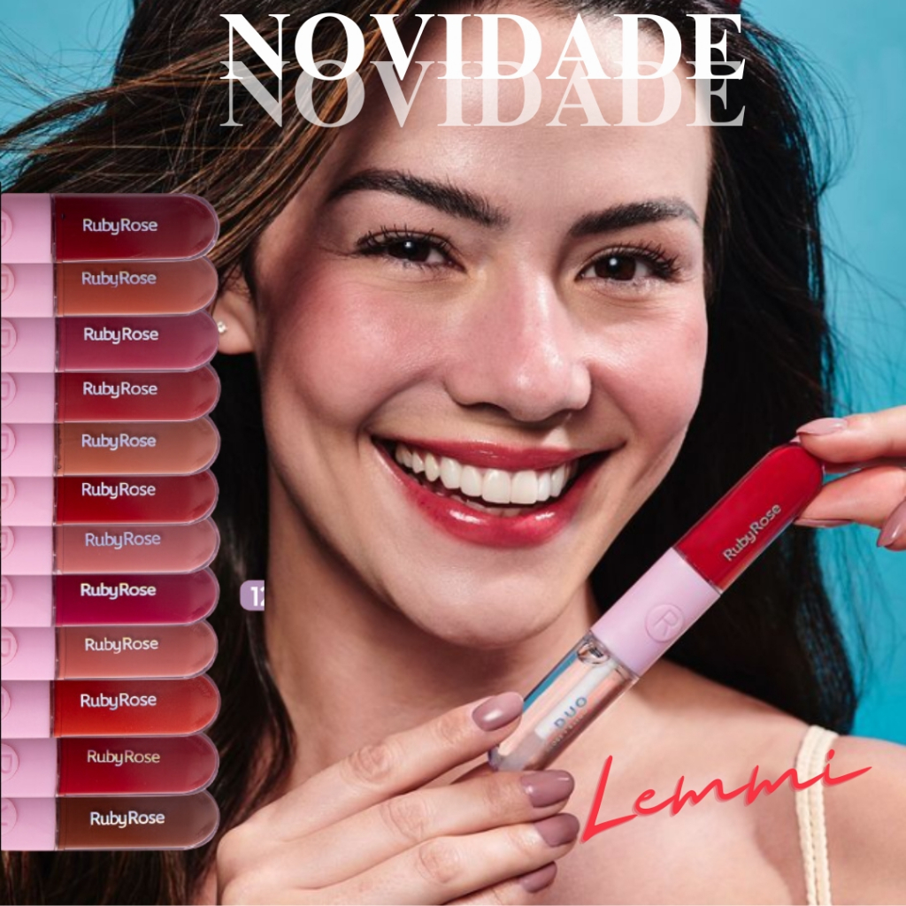 Batom Líquido Duo Ruby Rose