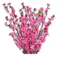 10 Galhos GRANDE 1.20m de Cerejeira Pessegueiro Artificial Decoração-Várias cores