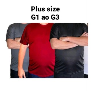 KIT 3 CAMISETAS PLUS SIZE masculina. Uso casual e esportivo. Academia, treino, passeio. Promoção