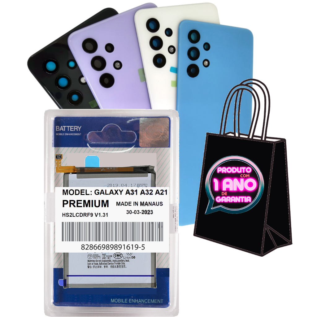 Battria Premium Alta Capacidade Compatível Com Galaxy A32 4g A325m + Tampa + Envio Hoje!