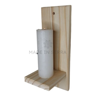 Suporte de Madeira para Vela 7 Dias | Porta-Vela Artesanal de Parede – 2 Cores em Oferta na Shopee