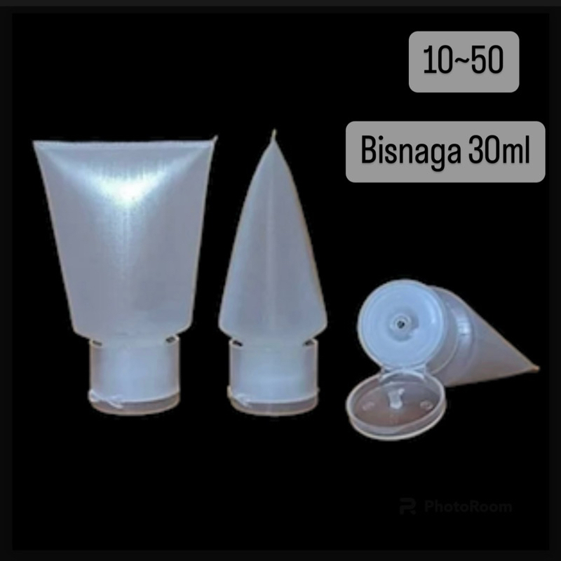 kit 10~40 Unidades De Bisnagas plástica | tampa fliptop transparente | 30mlOFF//