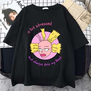 Camiseta A Bit Stressed But Always Doin My Best Cynthia Unissex em Oferta na Shopee