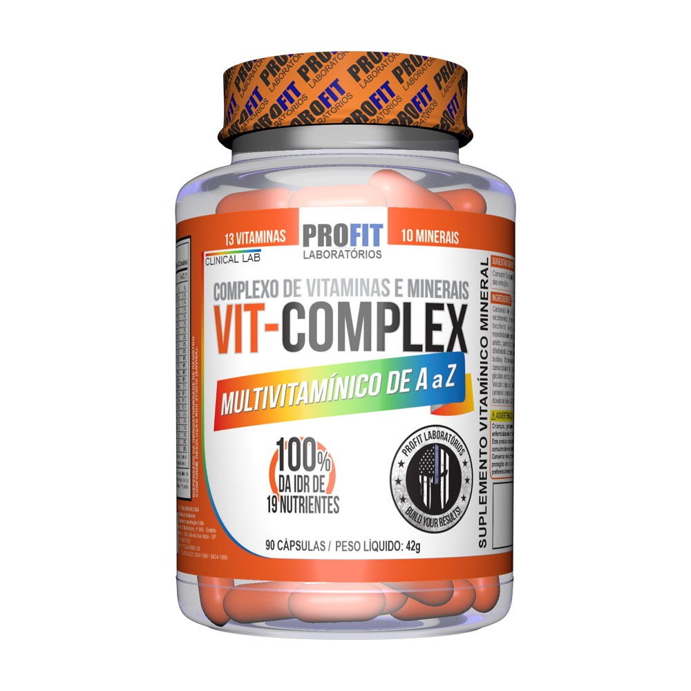 Multivitamínico Vit-Complex A-Z - 90 Cápsulas - PROFIT - Health