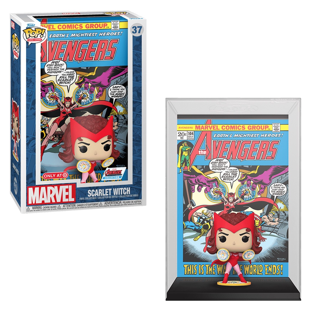 FUNKO POP COMIC COVERS MARVEL AVENGERS - SCARLET WITCH 37 (74589) NOVO ORIGINAL