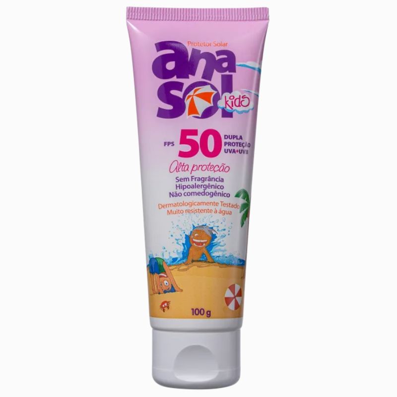 Protetor Solar Kids FPS 50 100g - Anasol