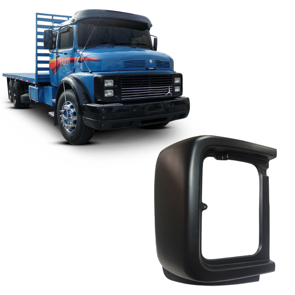 BOJO DO FAROL EXTENSÃO DA GRADE PARA CAMINHÃO MB 1113 1313 1513 2013 CARA PRETA em Oferta na Shopee