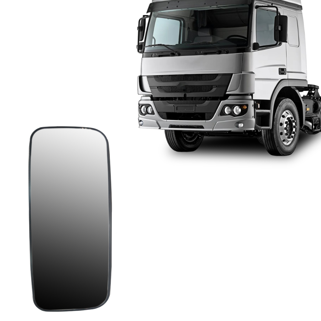 VIDRO ESPELHO PRINCIPAL COM DESEMBAÇADOR AXOR ATEGO AMBOS OS LADOS em Oferta na Shopee