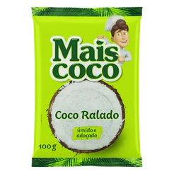 Coco Ralado Úmido e Adoçado Mais Coco 100g - Sococo
