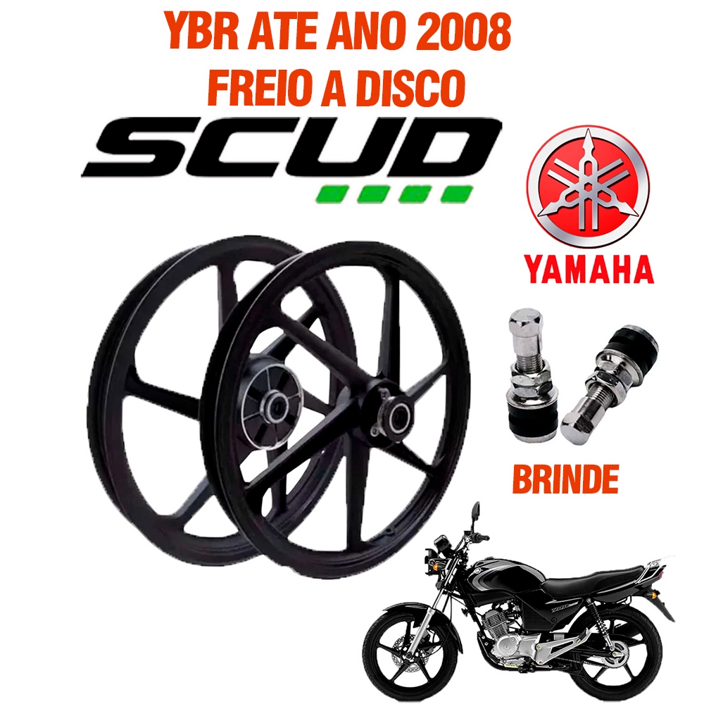 RODA LIGA LEVE SCUD YBR FREIO A DISCO COMPLETA em Oferta na Shopee