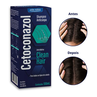 Shampoo Anticaspa, Coceira e Dermatite Seborreica Cetoconazol 1% Clean Hair 100mL - Arte Nativa