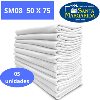 Pano De Prato SM08 Bainha Grande 50 x 75 Santa Margarida Kit  5 Unidades Liso Oferta em Oferta na Shopee
