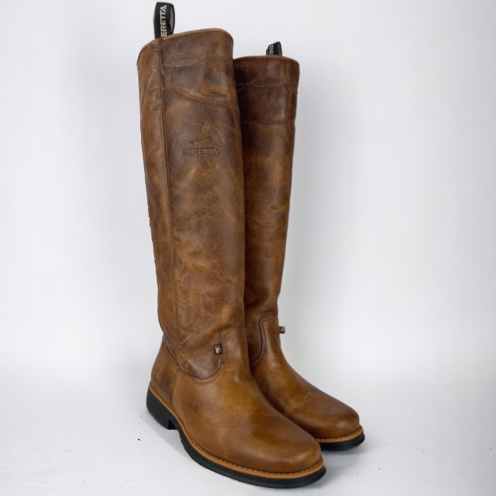 Bota Gaúcha Masculina Beretta Couro Legitimo Para Lida Dia Dia Rodeio Gaúcho Original
