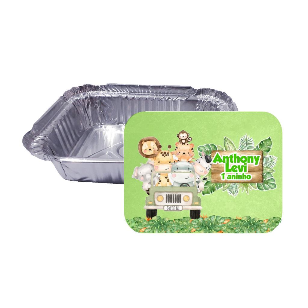 Marmitinha Personalizada Safari Kit com 20 unidades